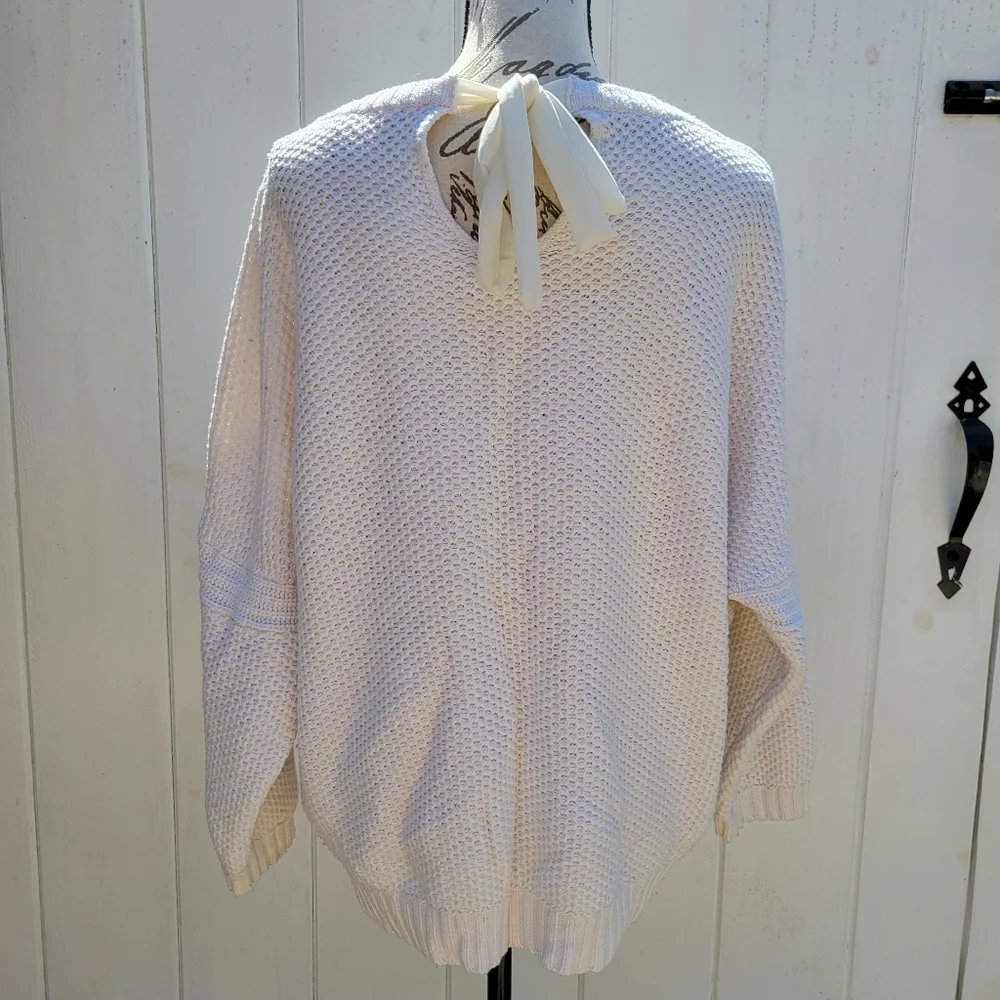 Ted Baker White Drop Shoulder Knit Sweater Size‎ 5